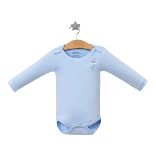 Babytoo Bebek & Çocuk %100 Pamuklu Düz Uzun Kollu Çıtçıtlı Body & Zıbın BBYT.CNTZ.7081 ürün görseli 1