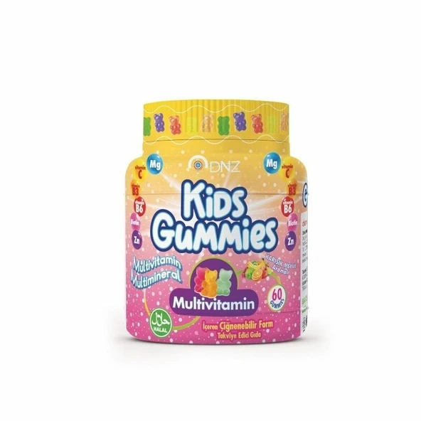 DNZ Gummies Kids Multivitamin 60lı ürün görseli 1
