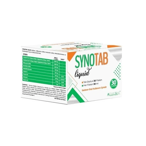 Synotab Liquid Kollajen Tek Dozluk 30 Flakon 30ml ürün görseli 1