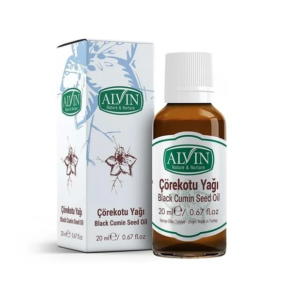 Alvin Çörekotu Yağı 20 ml (Soğuk Sıkım) ürün görseli 1