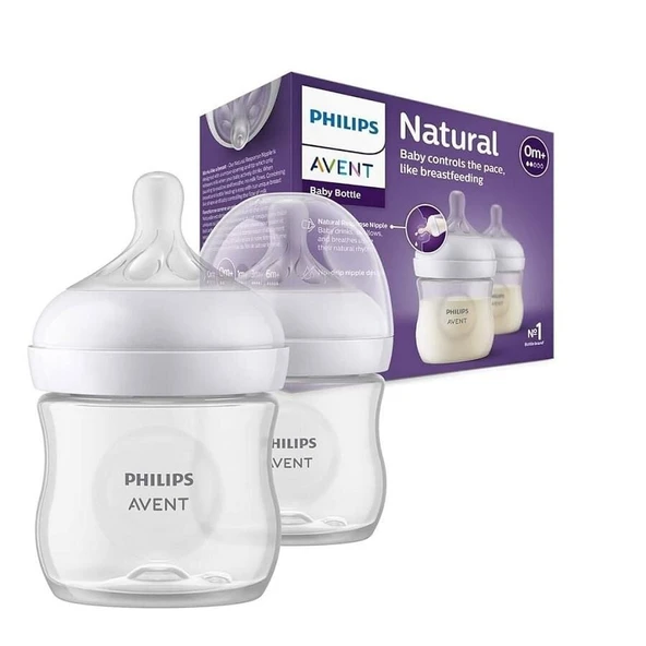Avent Natural Response PP 2'li Biberon Seti, 0+ Ay 125ml SYC900/02 ürün görseli 1