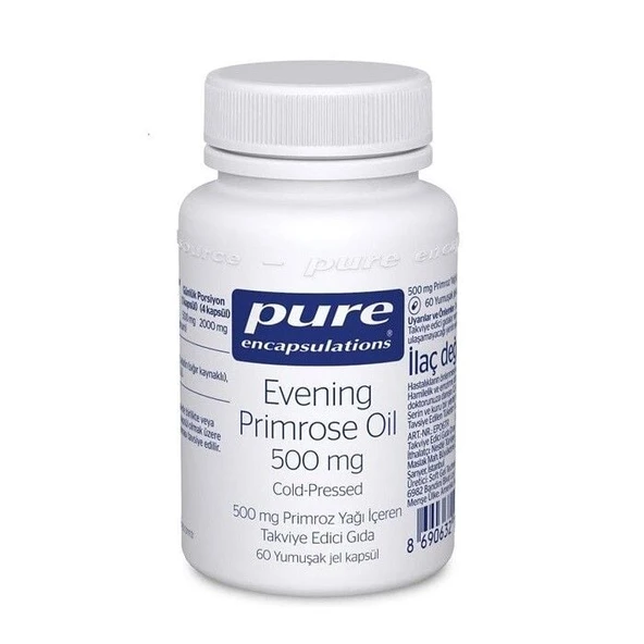 Pure Evening Primrose OIL 500 MG 60 Kapsül ürün görseli 1