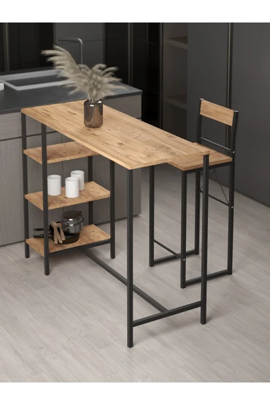 Retodesign Raflı Good Bar Takımı Çam 2652A ürün görseli 1