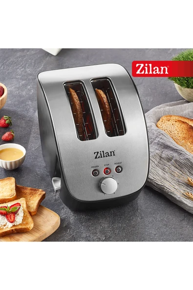 Zln2690 | Ekmek Kızartma Makinesi | 2 Geniş Dilim | 6 Kademeli | Yeniden Isıtma | Buz Çözme| 1000w ürün görseli 1