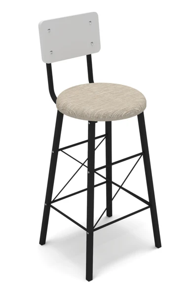 Retodesign İMAJ BAR SANDALYE MİNDERLİ BEYAZ 3652 ürün görseli 1
