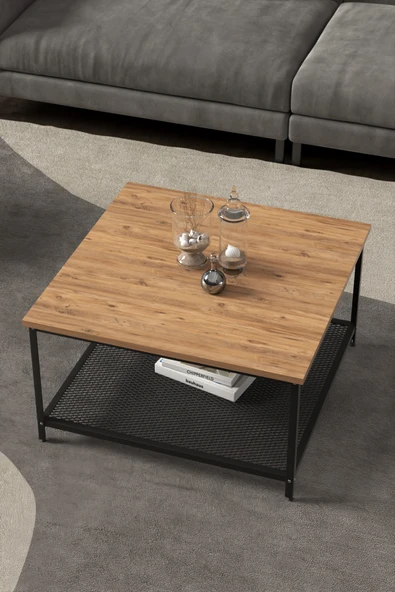 Retodesign Kare Orta Sehpa 70cm 1054 - Resim 4