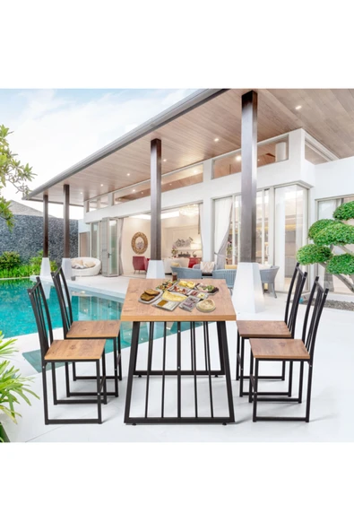 Retodesign Star Yemek Masası Takımı ürün görseli 1