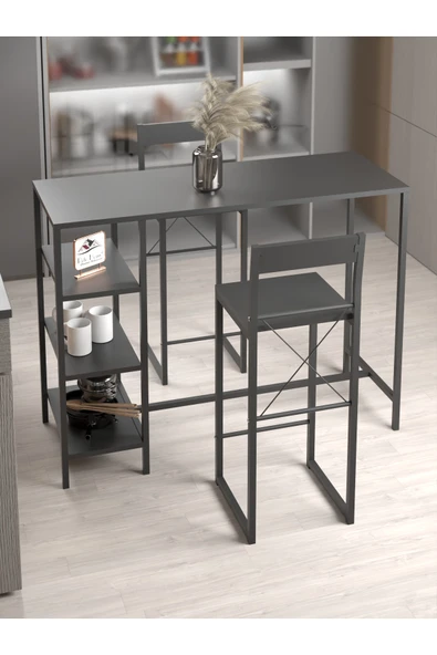 Retodesign Raflı Good Bar Takımı Siyah 2652 - Resim 2