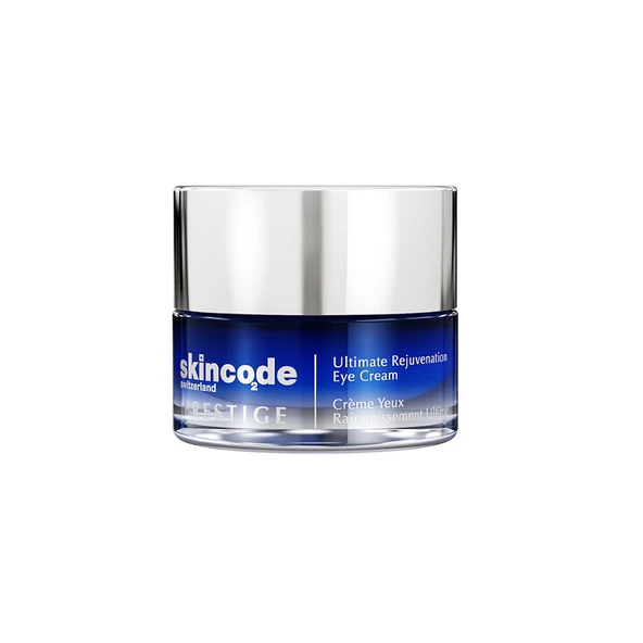 Skincode Prestige Ultimate Rejuvenation Eye Cream 15 ml – Kırışıklık, İnce Çizgi ve Morluk Görünümünü Azaltmaya Yardımcı Lüks Göz Çevresi Bakım Kremi ürün görseli 1