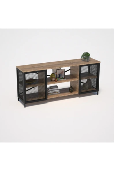 Retodesign Endüstriyel Tarz 140 cm  Tv Sehpası/1903 ürün görseli 1