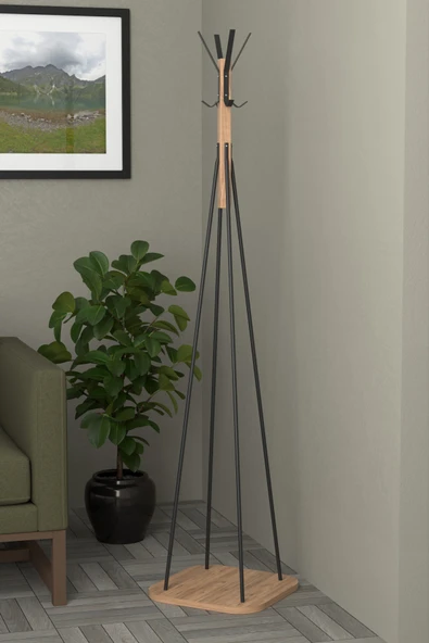 Retodesign Portmanto Askı Ayaklı Elbise Askısı Fortmanto Askılık 1799A ürün görseli 1