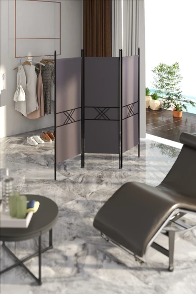 Retodesign RETODESİGN 3 KANATLI PARAVAN 1443 - Resim 5
