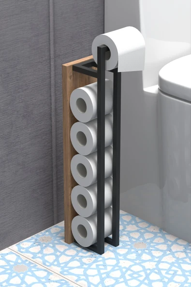 Retodesign Wc Kağıtlık / Wc Kağıt Rafı 1874 - Resim 3