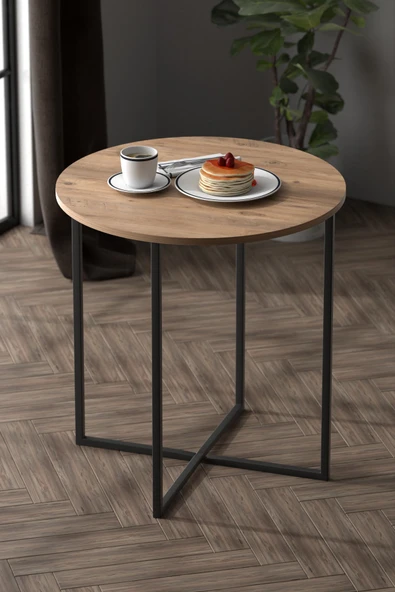 Retodesign 70 Çap Yuvarlak Masa .yemek Masası 1687 ürün görseli 1