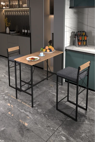 RETRODESİNG Retodesign Minderli Good Bar Masa Takımı ürün görseli 1