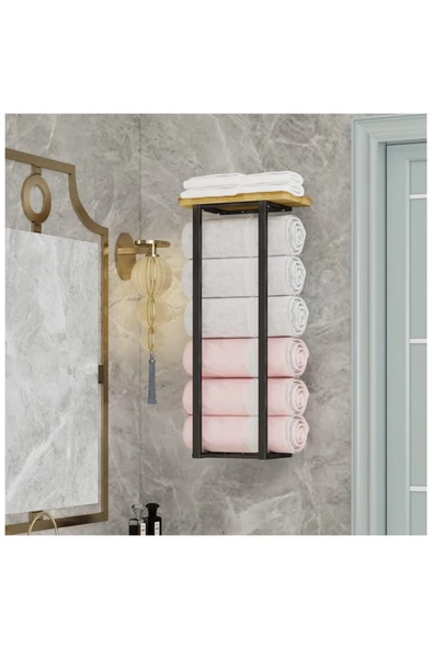 Retodesign Havlu Rafı .Banyo Rafı - Resim 2