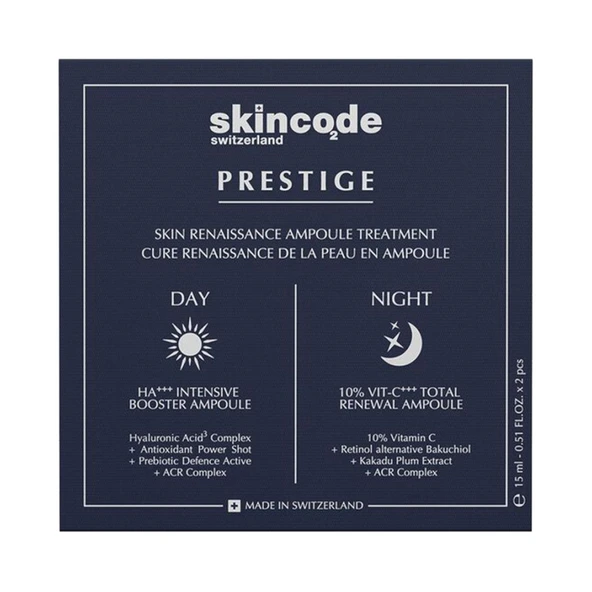Skincode Prestige Cilt Yenileyici Ampul Bakım Kürü 15 ml ürün görseli 1
