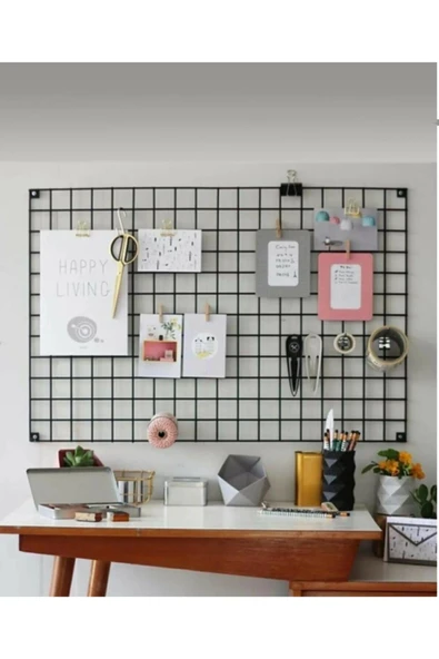 Retodesign Tel Izgara Fotoğraf Çerçevesi ve Askılık 50x70 cm ürün görseli 1
