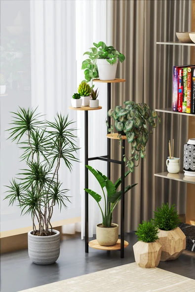 Retodesign 4 Yuvarlak Raflı Çiçeklik 1480 ürün görseli 1