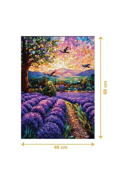 Ca Games 1000 Parça Mor Bahçe Puzzle 7053 - Resim 3