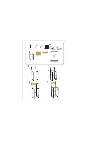 Retodesign MİNDERLİ GOOD BAR SANDALYE ÇAM 1751 - Resim 4