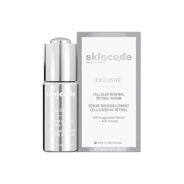 Skincode Exclusive Cellular Renewal Retinol Serum 30 ml – Yaşlanma Karşıtı, Cilt Yenileyici, Koyu Leke ve İnce Çizgi Görünümünü Azaltmaya Yardımcı Retinol Serumu ürün görseli 1