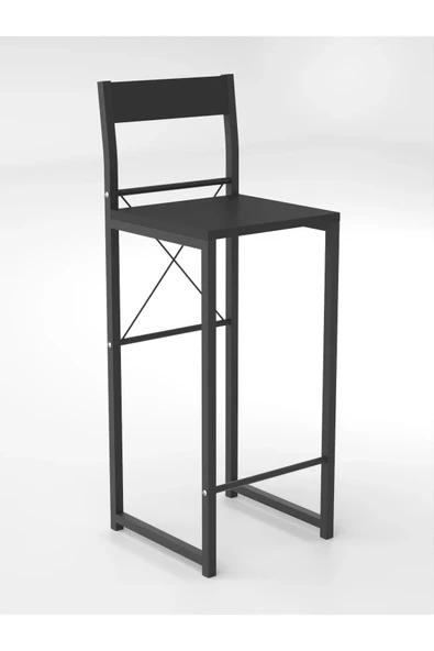 Retodesign GOOD SİYAH BAR SANDALYESİ-BAR TABURESİ 1650 - Resim 2