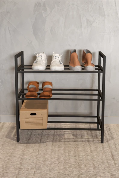 Retodesign RETODESİGN 3 KATLI EKOL METAL AYAKKABILIK 1893 - Resim 2