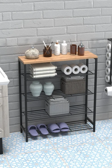 Retodesign 5 Katlı Ayakkabılık- Banyo Rafı -çok Amaçlı Raf 1890 ürün görseli 1