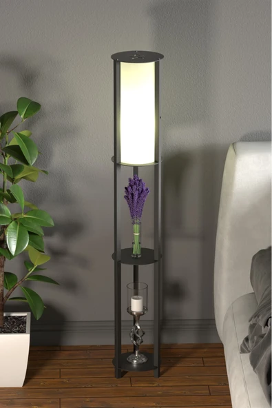 Retodesign RETOHOME YILDIZ YUVARLAK LAMBADER . RAFLI LAMBADER. KİTAPLIKLI LAMBADER 1701 ürün görseli 1