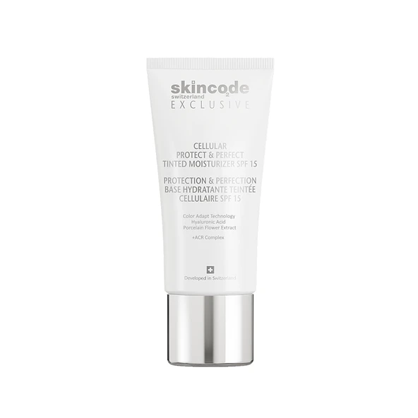 Skincode Exclusive Cellular Protect & Perfect Tinted Moisturizer SPF15 30 ml – Cilt Tonunu Eşitleyen, Nemlendiren ve Işıltı Veren Renkli Krem ürün görseli 1