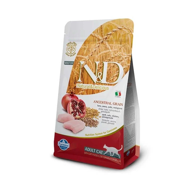 Nd Az Tahıllı Tavuklu  Yetişkin Kedi Maması 1,5 Kg ürün görseli 1