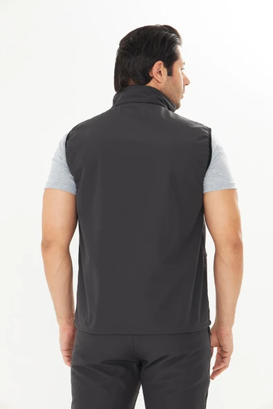 Orange Safety Softshell Füme Yelek - Resim 7