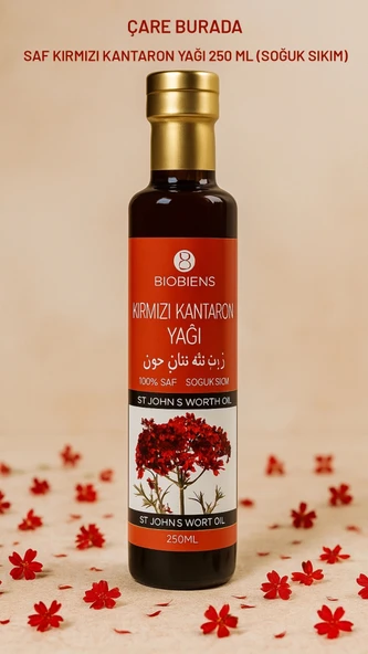 Biobiens - Saf Kırmızı Kantaron Yağı 250 Ml (Soğuk Sıkım) ürün görseli 1