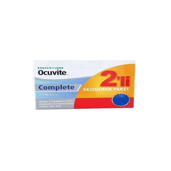 Ocuvite Complete Takviye Edici Gıda 2'li Ekonomik Paket 2X60 Kapsül ürün görseli 1