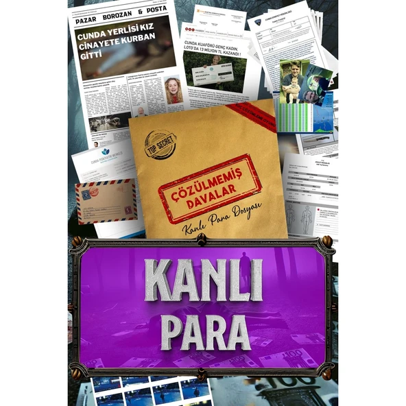 Dedektif Oyunu Kanlı Para Cinayet Çözme Oyunu Dedektiflik Kutu Oyunu Katil Kim Dava Çözme Oyunu ürün görseli 1