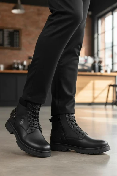 U.S. Polo Assn. WOXIC 5PR 102038387 Erkek Bot Siyah 40-45 ürün görseli 1