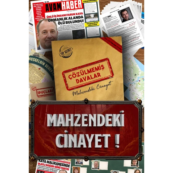 Cinayet Çözme - Dedektif Oyunu - Suç Çözümleme Kutu Oyunları - Mahzendeki Cinayet - Cinayeti Çöz ürün görseli 1