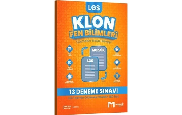 8. Sınıf LGS Fen Bilimleri Klon 13 Deneme ürün görseli 1
