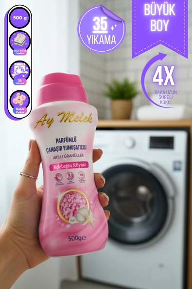 Çamaşır Parfümü Granül Parçacıklı Çamaşır Yumuşatıcısı 500gr (Kelebeğin Rüyası) ürün görseli 1