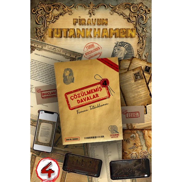 Dedektif Oyunu Firavun Tutankhamon Davası Cinayet Çözme Kutu Oyunları Dedektif Oyunu Bulmaca Suçlu? ürün görseli 1