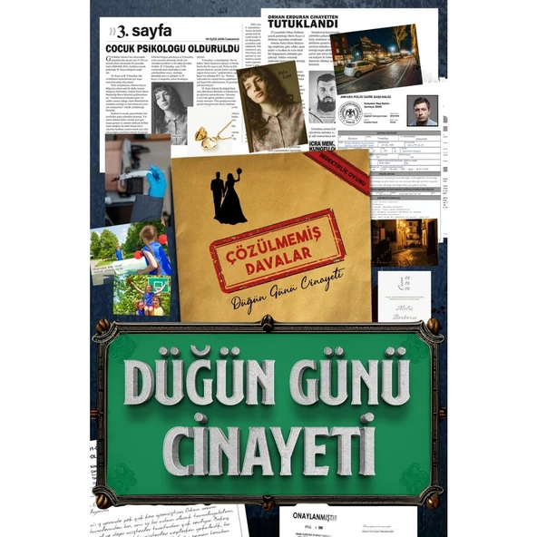 Düğün Günü Cinayeti Dedektif Oyunu Suçluyu Bulma Dedektiflik Oyunu, Cinayet Çözme Katili Bulma Oyunu ürün görseli 1