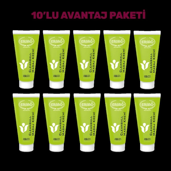 10'lu CLEAN BALL MASAJ KREMİ 200 ML - Resim 3