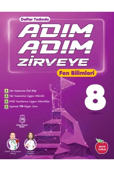 8. Sınıf Fen Bilimleri Adım Adım Zirveye Soru Bankası Yeni ürün görseli 1
