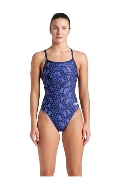 Arena Women's Escape Swimsuit Challenge Back Kadın Yüzücü Mayo Lacivert 007739700 ürün görseli 1