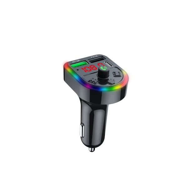PL-C16 Bluetooth Araç Kiti Araç Fm Transmitter Şarj USB Type-C MP3 PD Çakmaklık Girişli ürün görseli 1