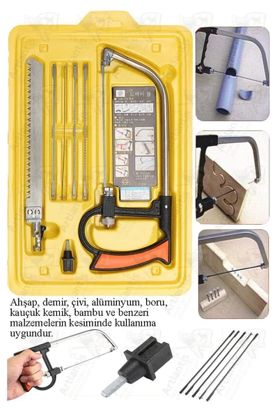 Kıl Testere Seti 7 Parça 1 Paket Kaliteli Sihirli Testere El Aleti Hassas Kesim Ahşap Plastik Demir Alüminyum Boru ürün görseli 1