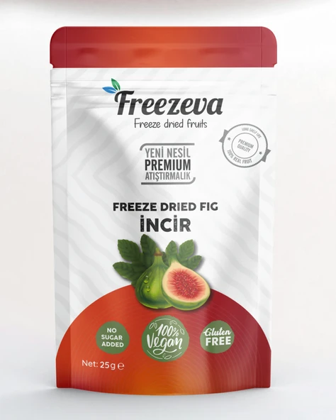 Dondurularak Kurutulmuş Dilim İncir 25 gr - Freeze Dried İncir - İncir Kuru Meyve Cipsi ürün görseli 1