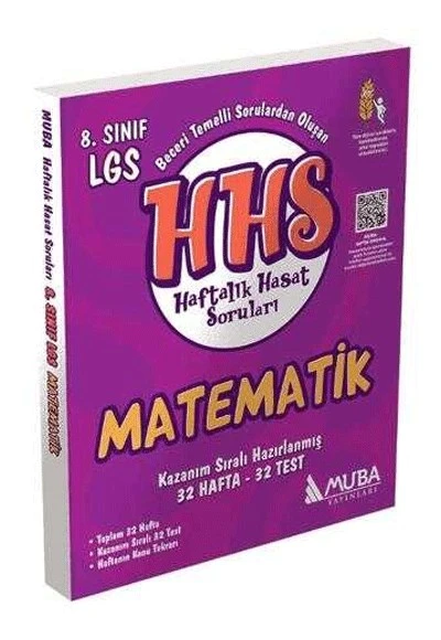 8. Sınıf Matematik Haftalık Hasat Soruları Muba Yayınları ürün görseli 1