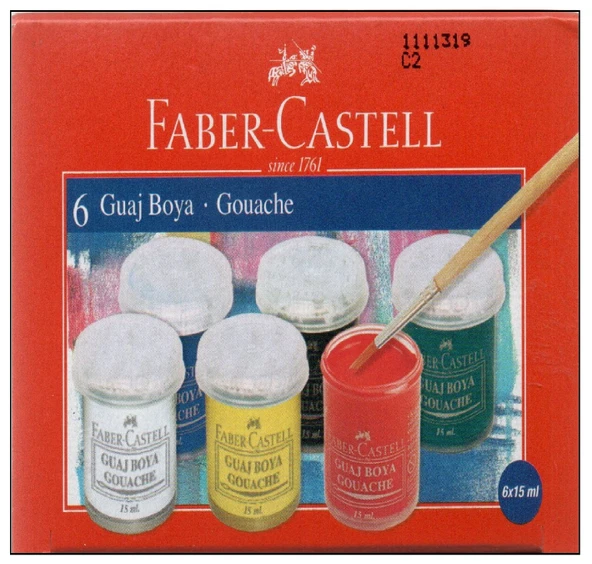 Faber-Castell 6'lı Guaj Boya ürün görseli 1